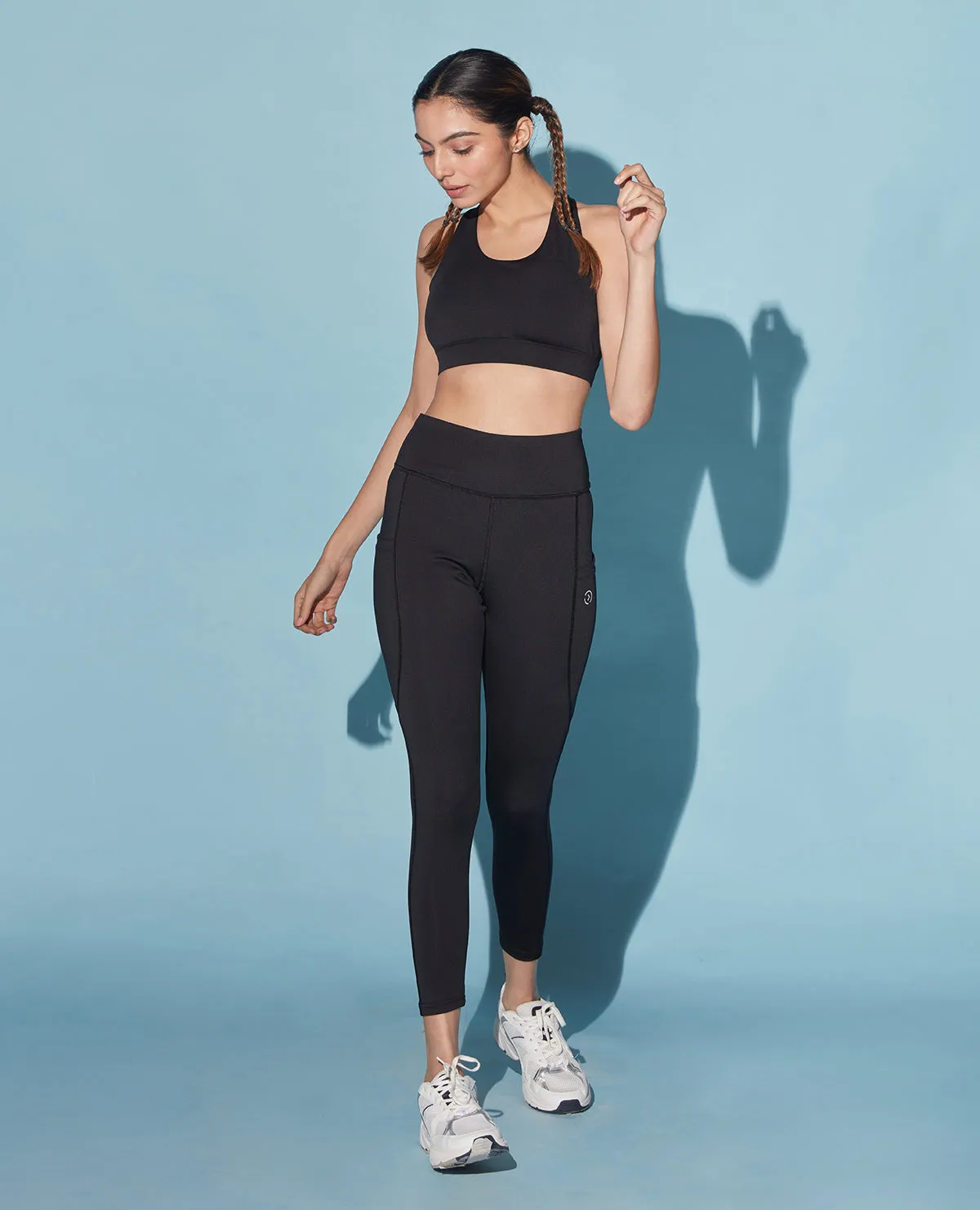 Crostini Bra & Leggings Set in Second SKN Fabric
