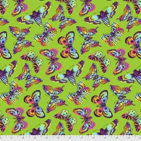 Daydreamer - Butterfly Kisses - Avocado -  PWTP171. Priced per 25cm.Tula Pink