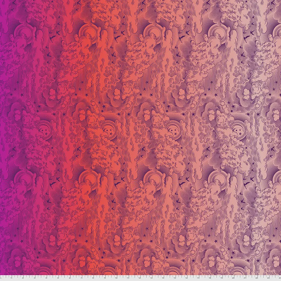 Daydreamer - Little Fluffy Clouds - DRAGONGLY - PWTP176. Priced per 25cm.Tula Pink