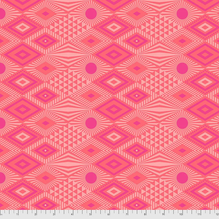 Daydreamer - Lucy - DRAGONFRUIT - PWTP096. Priced per 25cm.Tula Pink