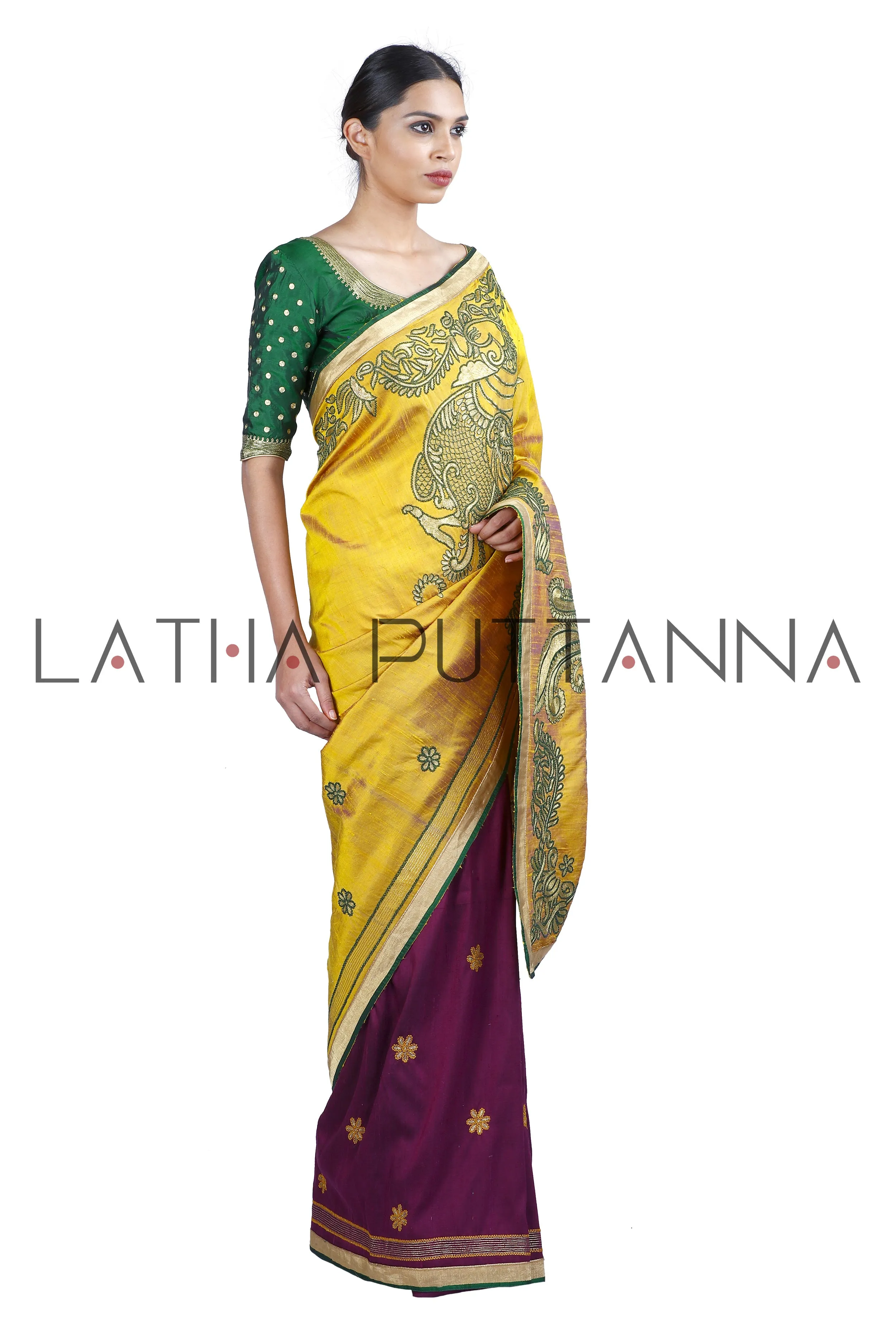 Deepavali - Two Colour Silk Saree