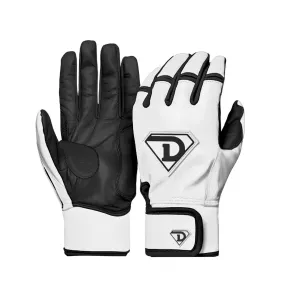 Dinger Grip Pro Series Premium Batting Gloves "Pandaz" | Black, White