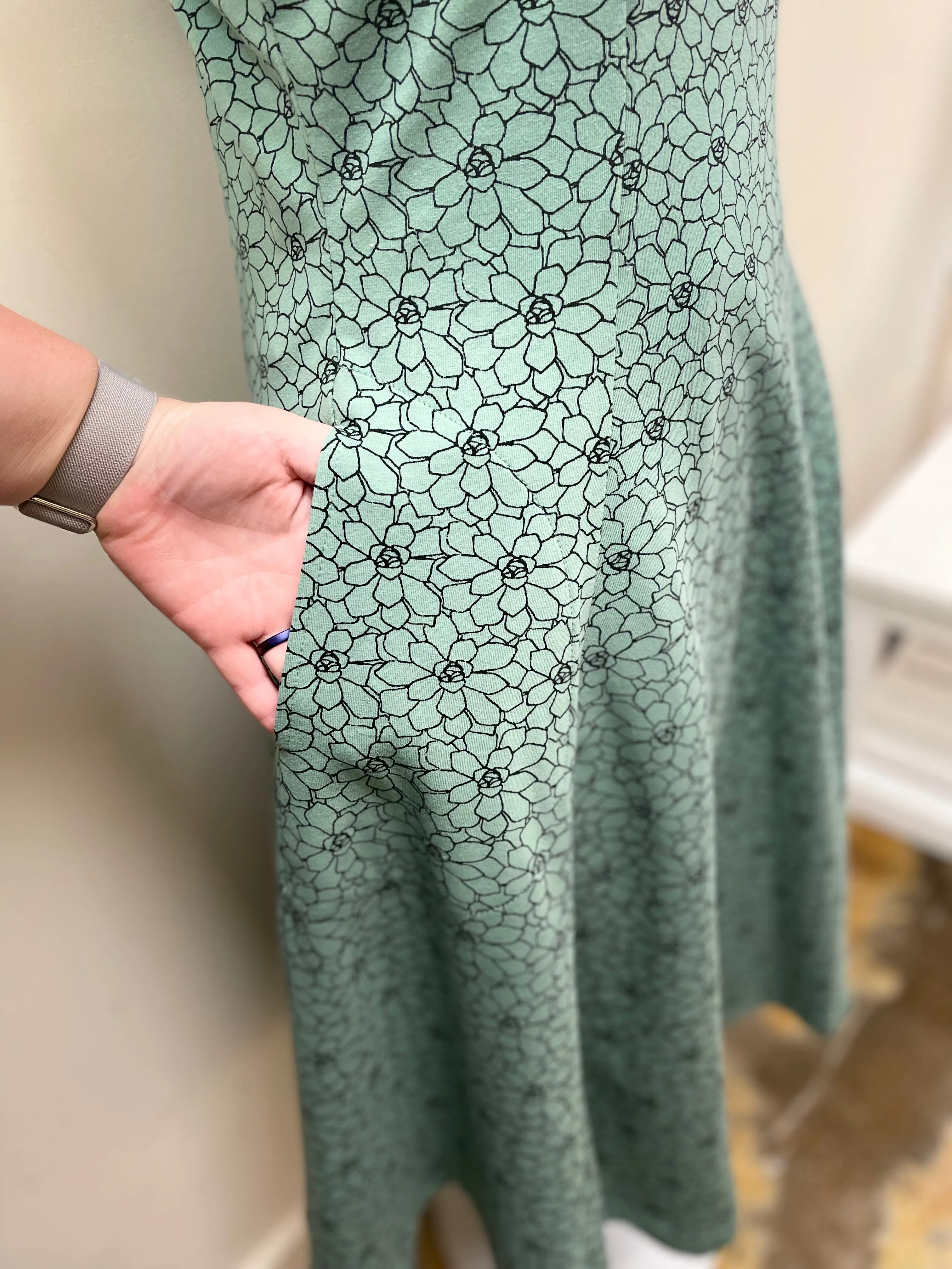 Effie's Heart Ready Dress Succulent Print EH596-450