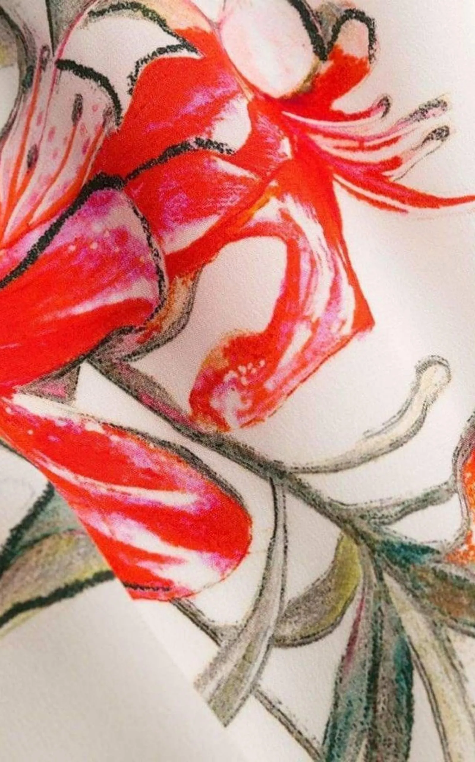 Endangered Flower Print Sleeveless Dress