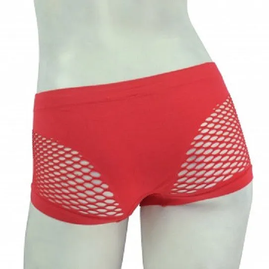 Fishnet Thighs Seamless BoyLeg Panties