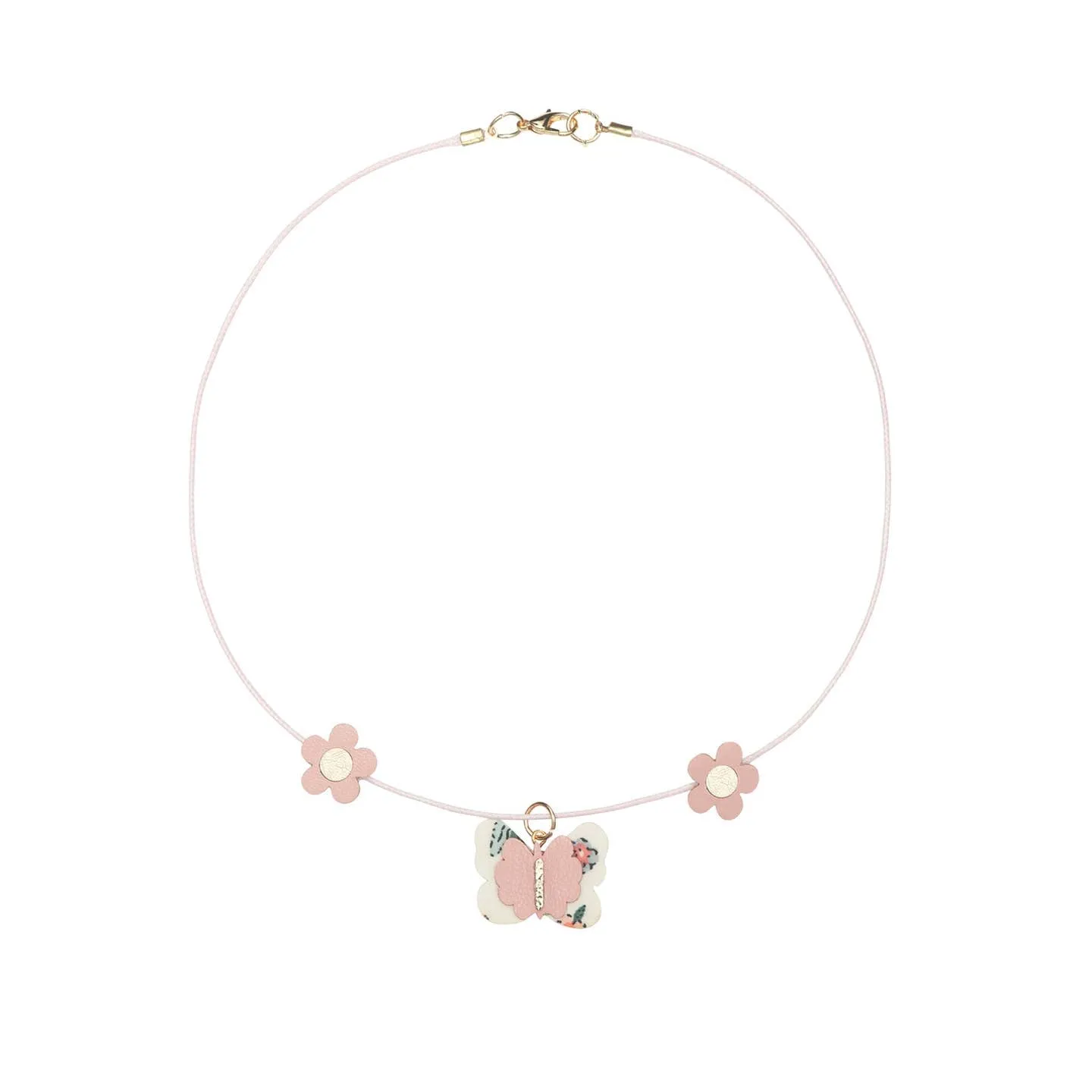 Floral Butterfly Necklace