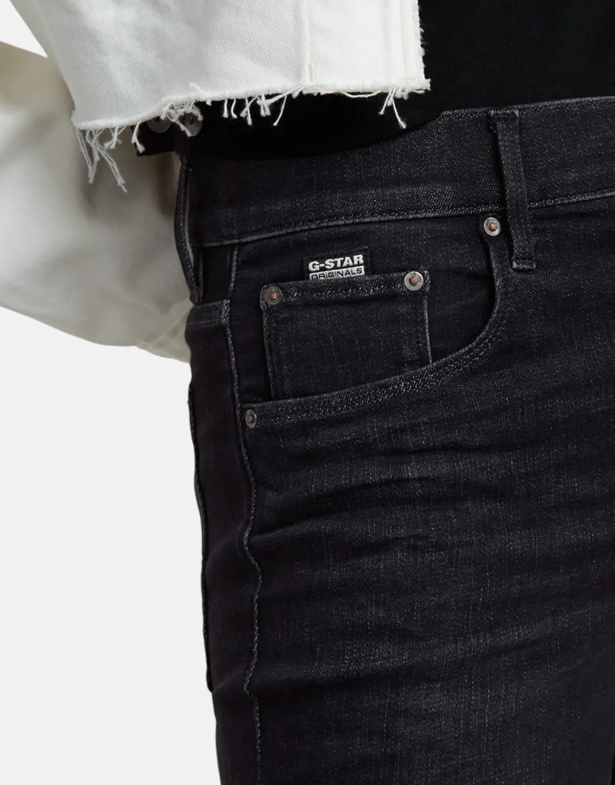 G-Star RAW 3301 Ladies Skinny Worn Coal Jeans