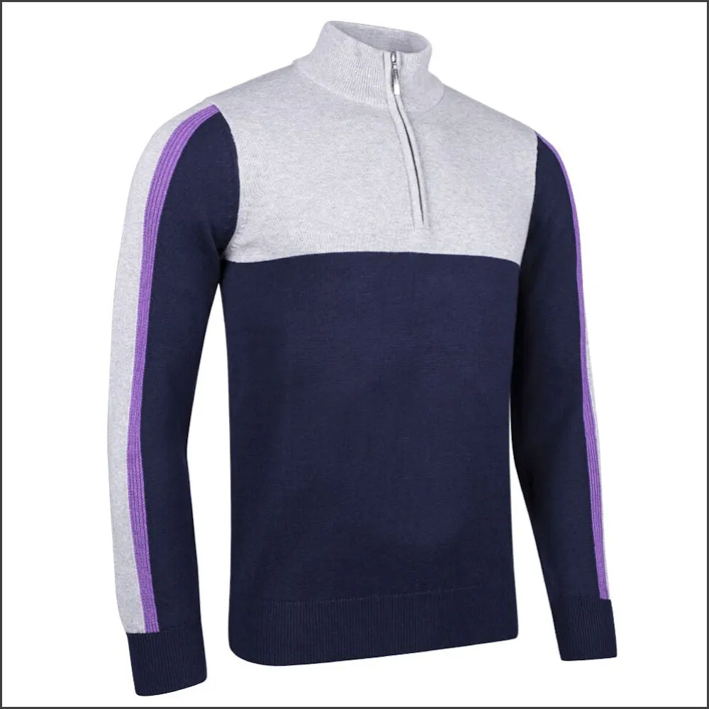 Glenmuir Biggar Zip Neck with a touch of Cashmere//