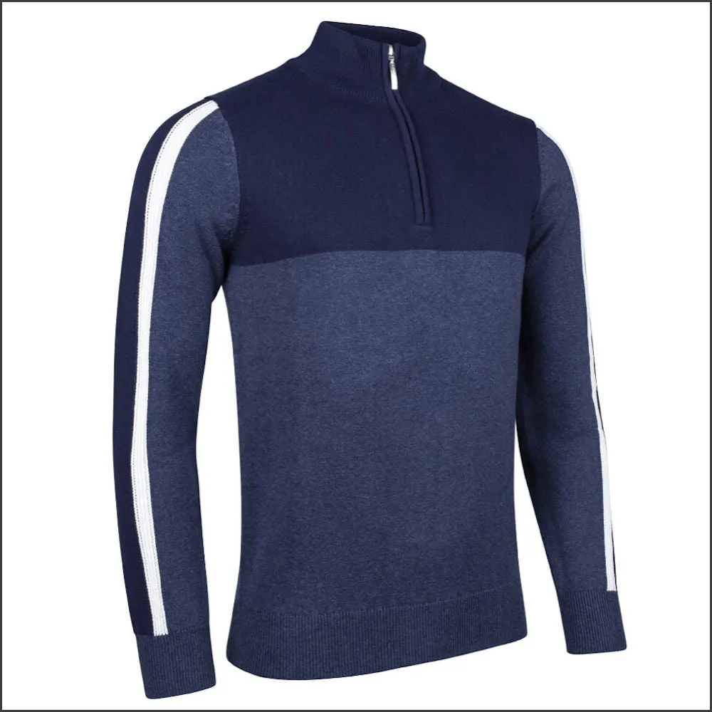 Glenmuir Biggar Zip Neck with a touch of Cashmere//
