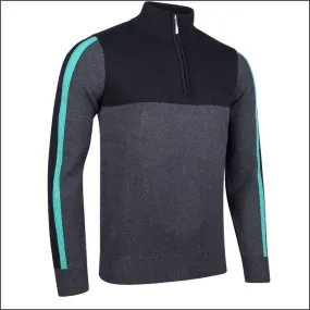 Glenmuir Biggar Zip Neck with a touch of Cashmere//