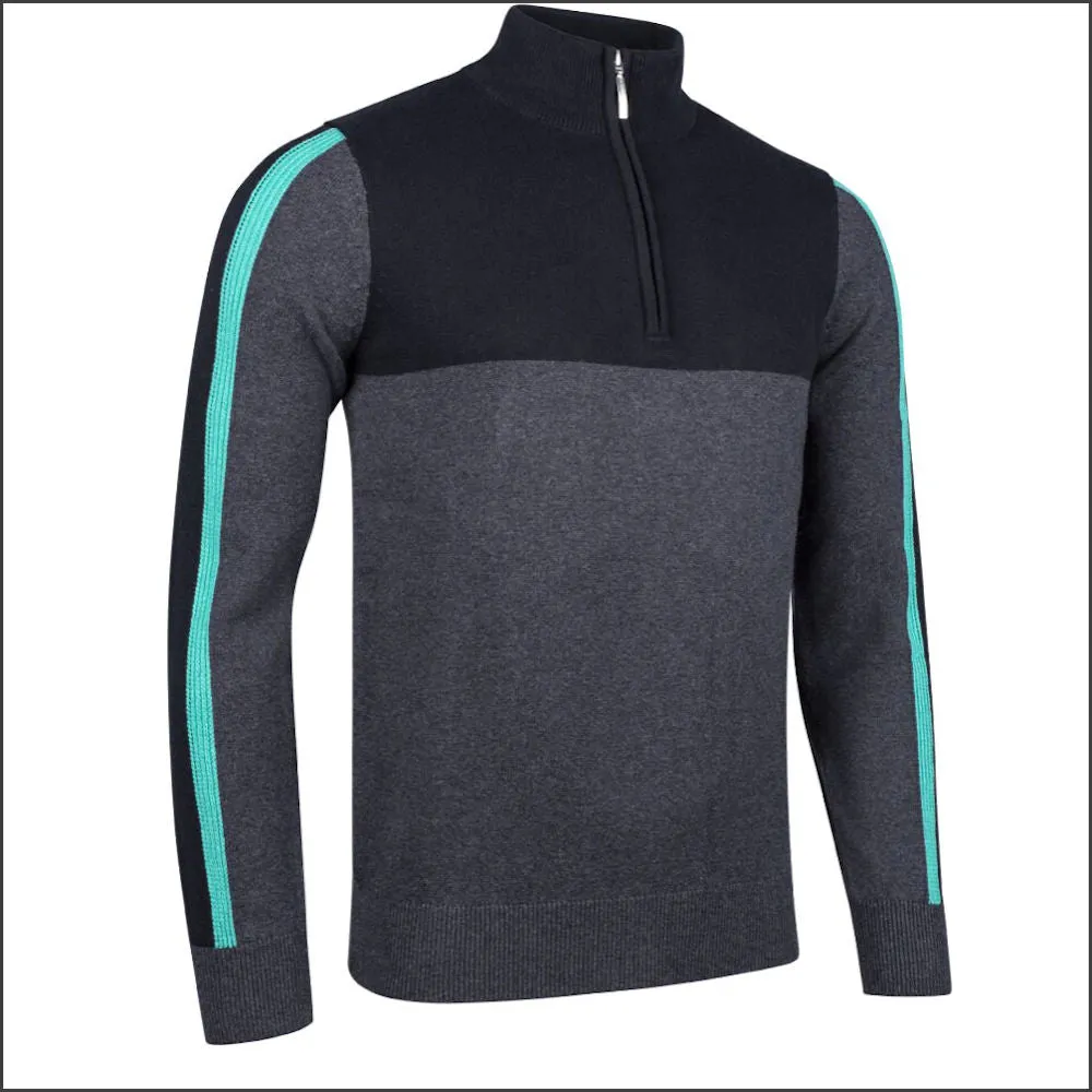 Glenmuir Biggar Zip Neck with a touch of Cashmere//