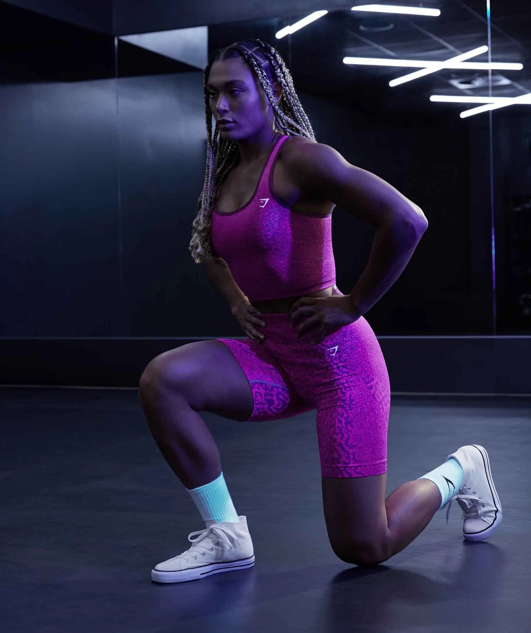 Gymshark Adapt Animal Seamless Leggings - Reef | Cherry Brown