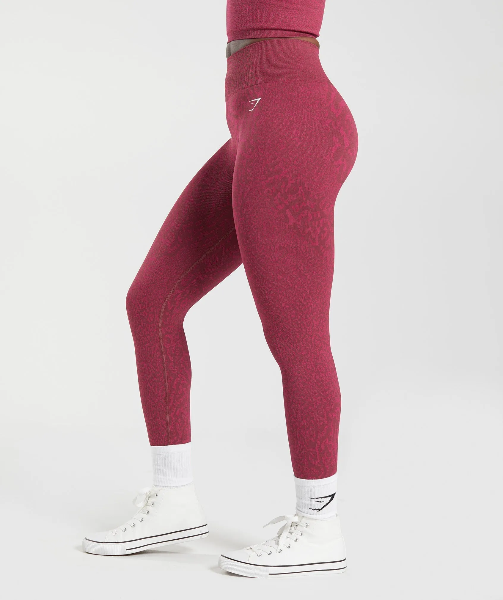 Gymshark Adapt Animal Seamless Leggings - Reef | Cherry Brown