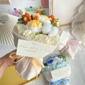 Handmade Crochet Flowers Bouquet Knitted Flowers Bouquet Handmade Crochet Flowers Bouquet Knitted Flowers Bouquet