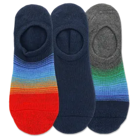 HOTSOX Men's Ombre Stripe Liner Sock