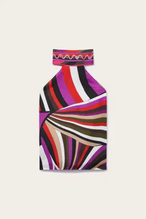 Iride-Print Silk-Twill Top
