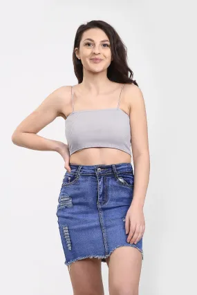LADIES HIGH WAISTED MULTI COLOUR SKIRT