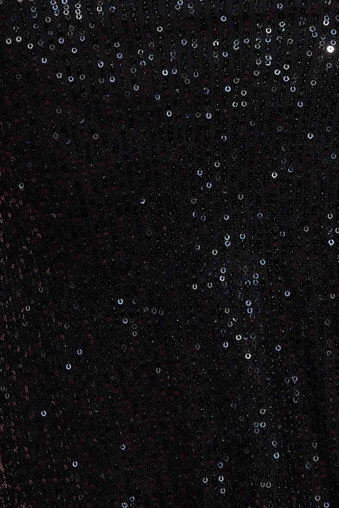 Love Me Sequin Maxi Dress Black