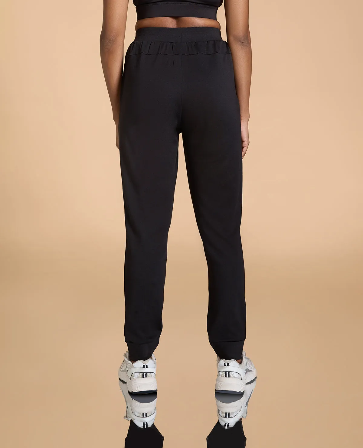 Medium Support Sports Bra and Cotton Track Pants