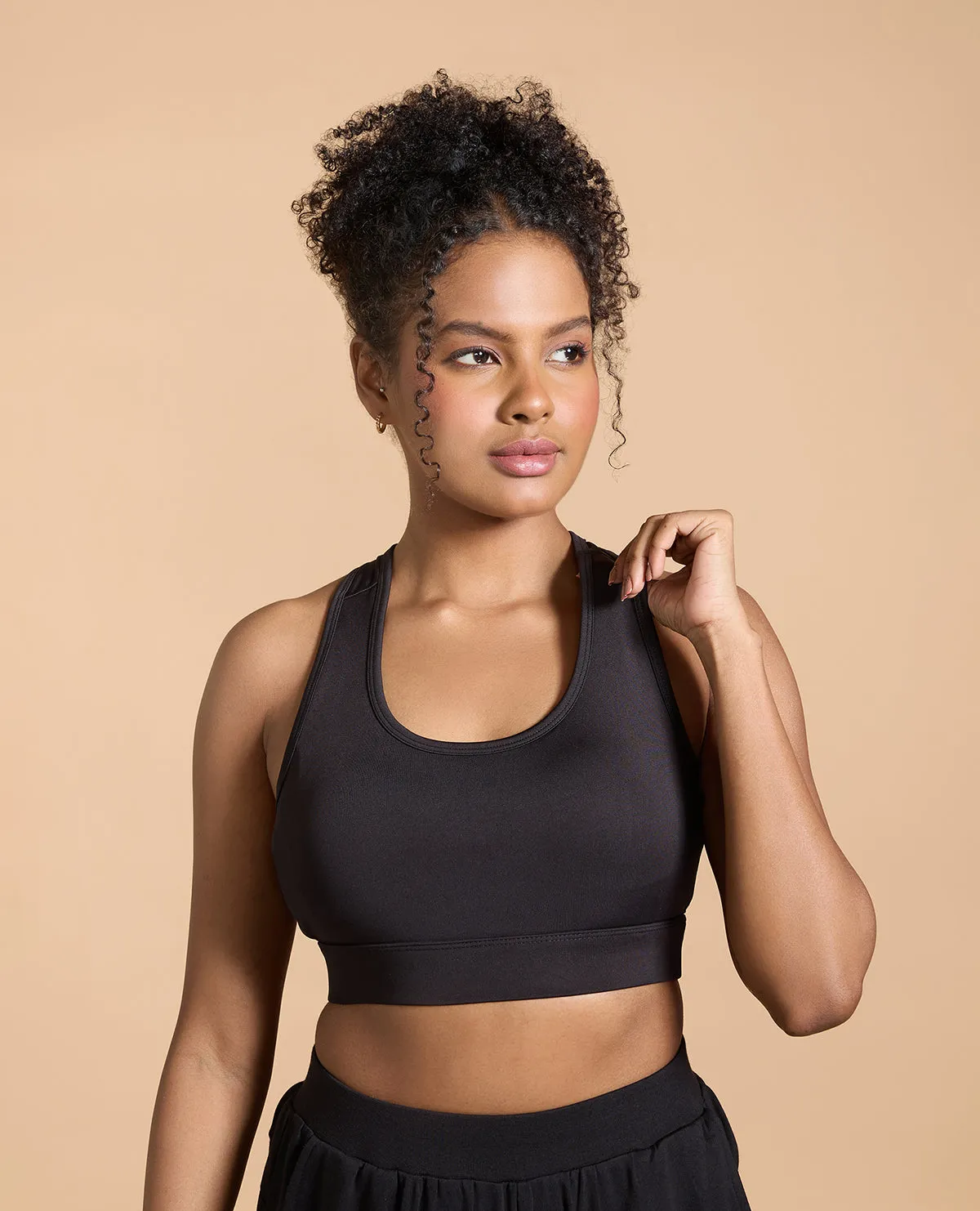 Medium Support Sports Bra and Cotton Track Pants