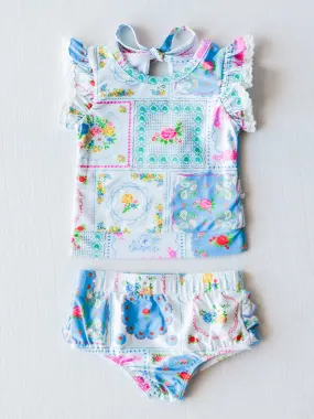 Miki Rash Guard - Spring Patchwork
