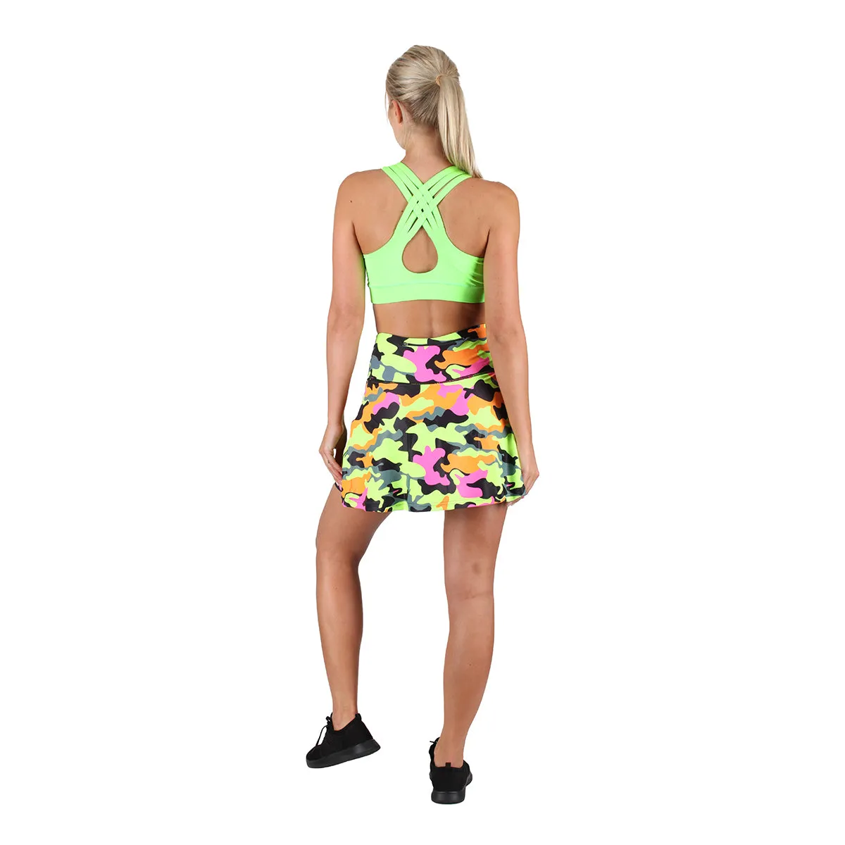 Neon Lime Cross Back Bra