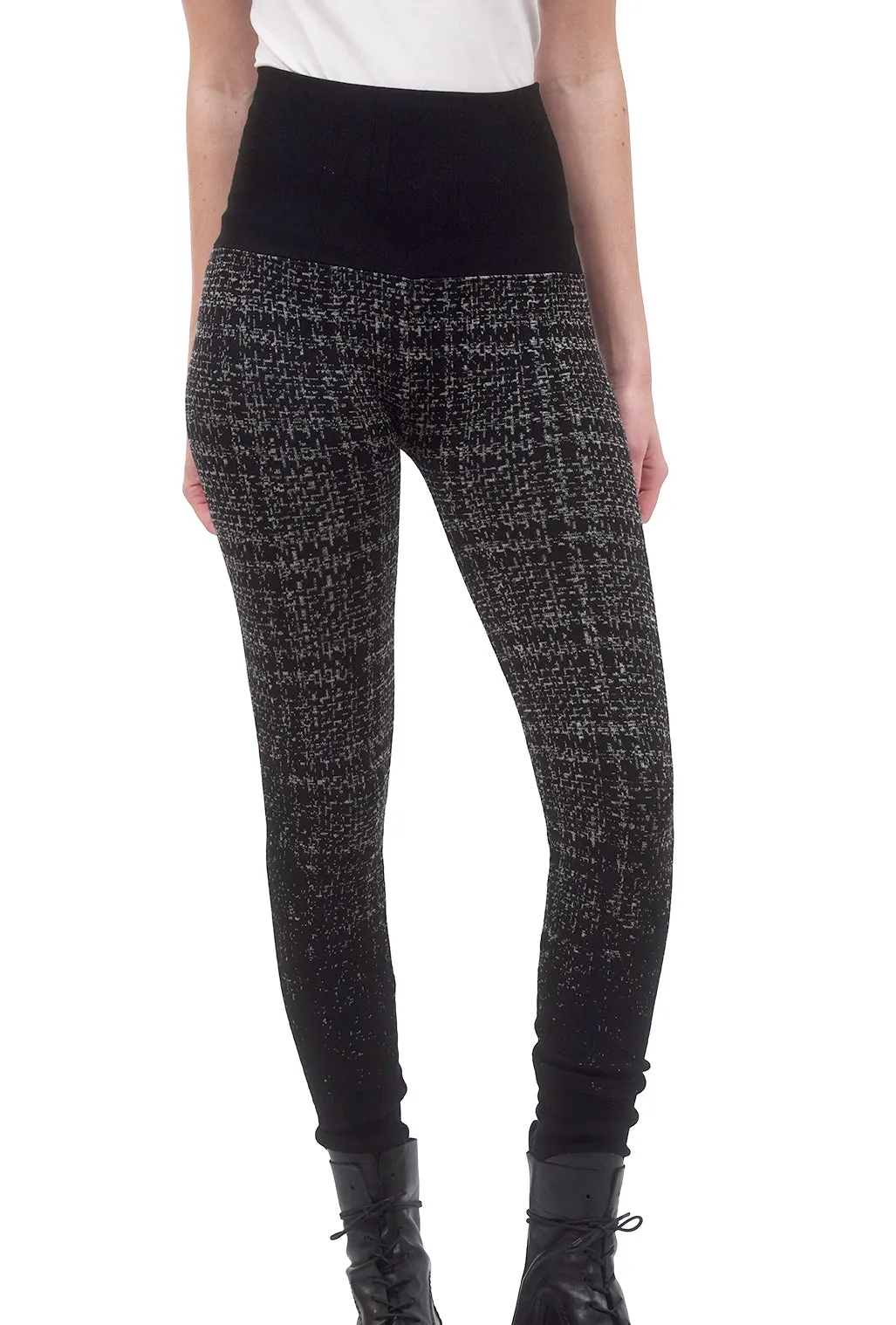 Ombre Sweater Legging, Black
