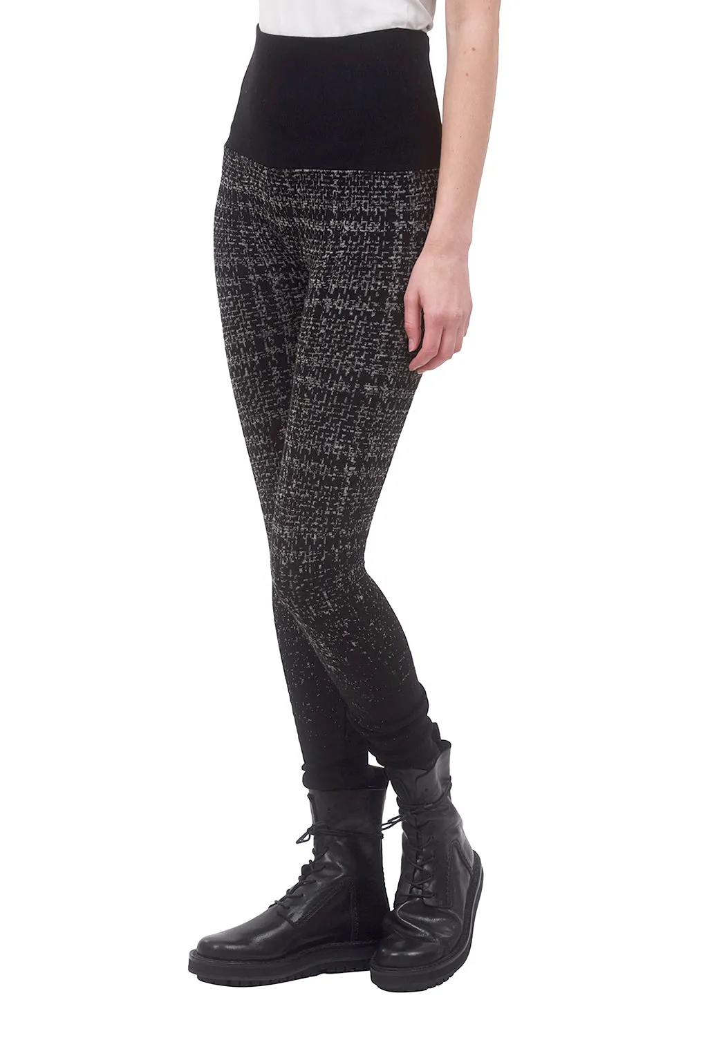 Ombre Sweater Legging, Black