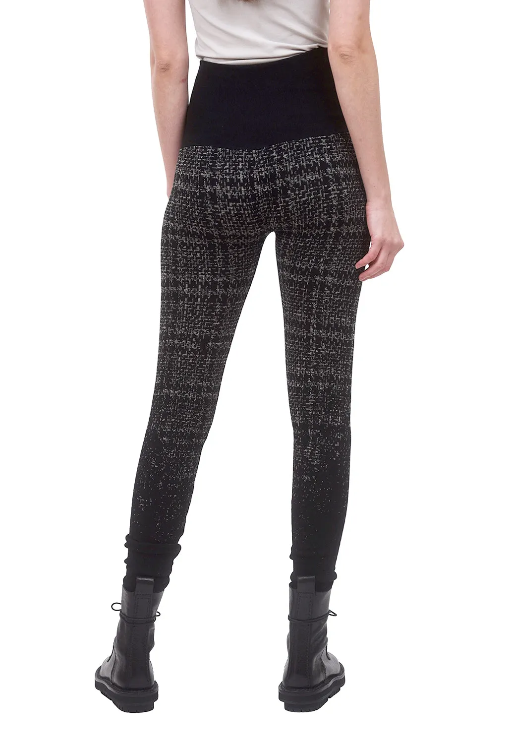 Ombre Sweater Legging, Black