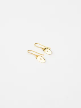 Ovum 14k Gold and Diamond Earrings