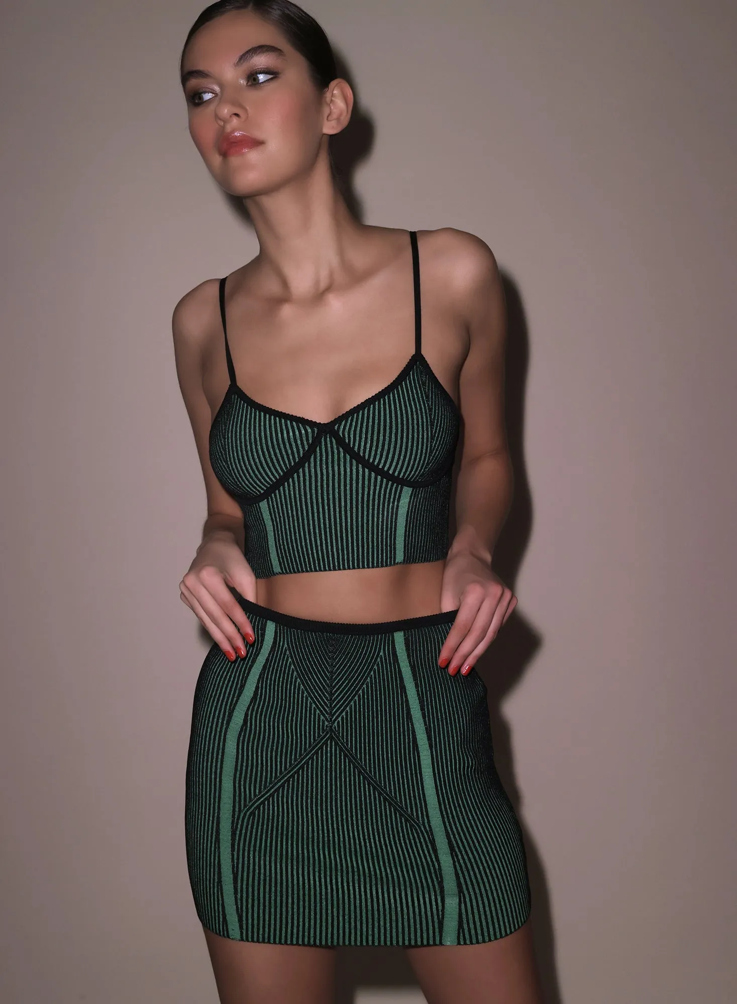 Rib Knit Cropped Tank