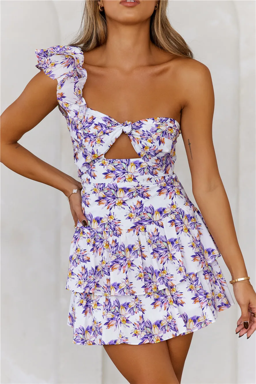 Ruffled Out Dress Lilac