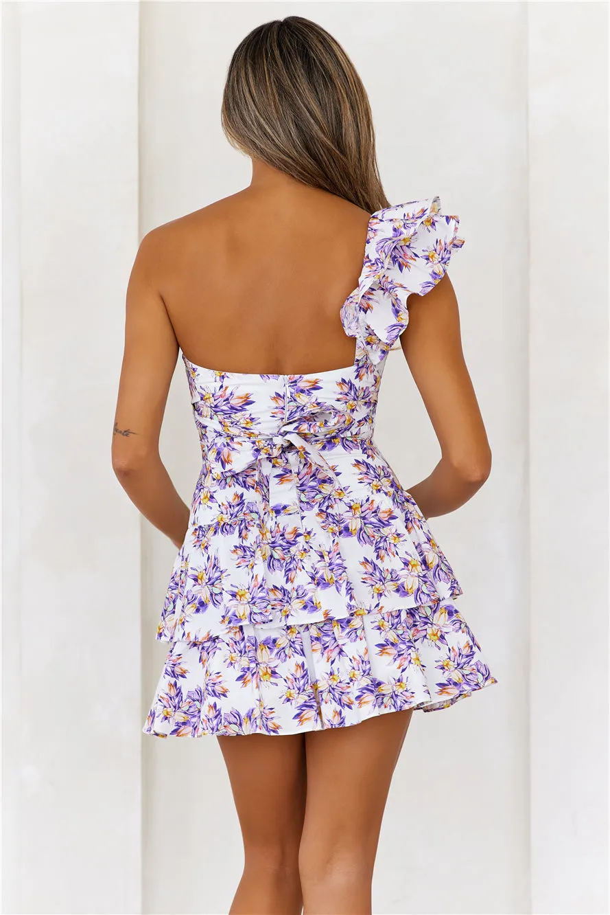 Ruffled Out Dress Lilac