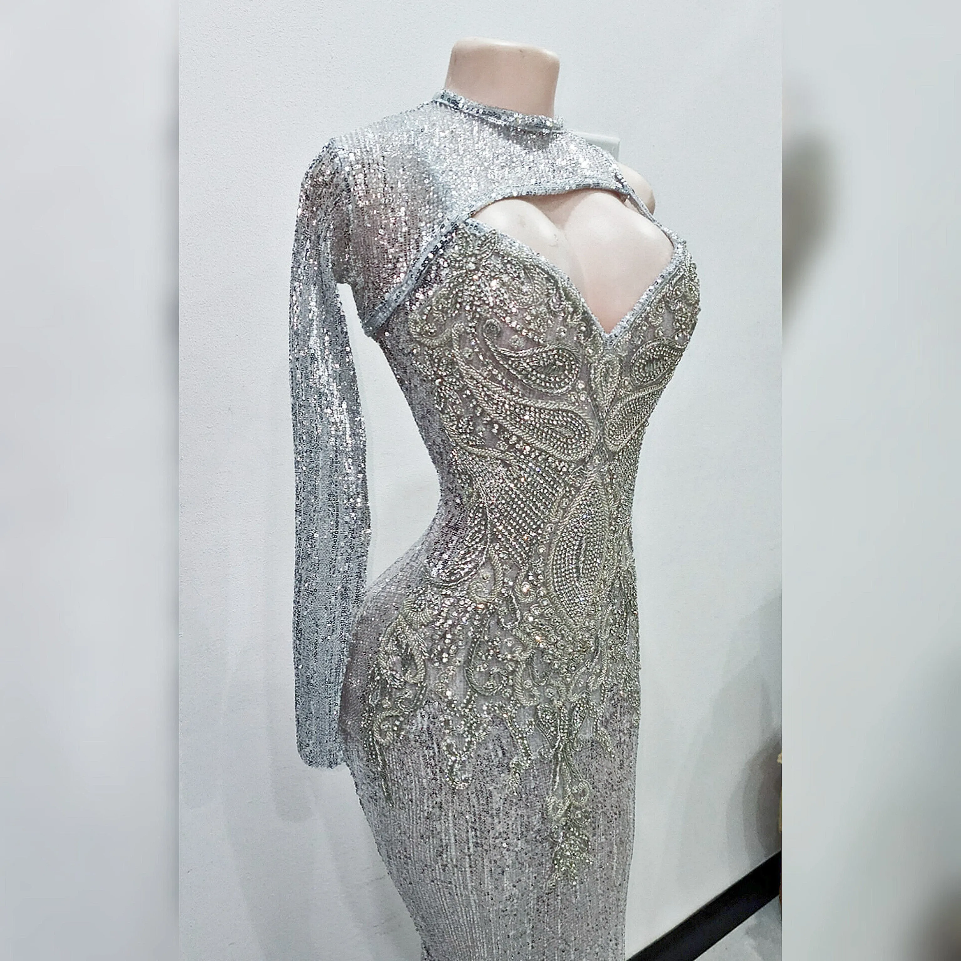 Sahara Viking Rhinestone Mermaid Dress