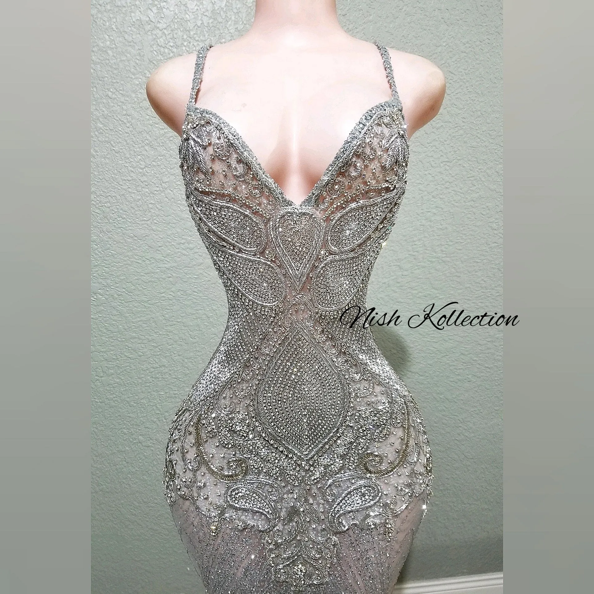 Shimmer Viking Rhinestone Mermaid Dress