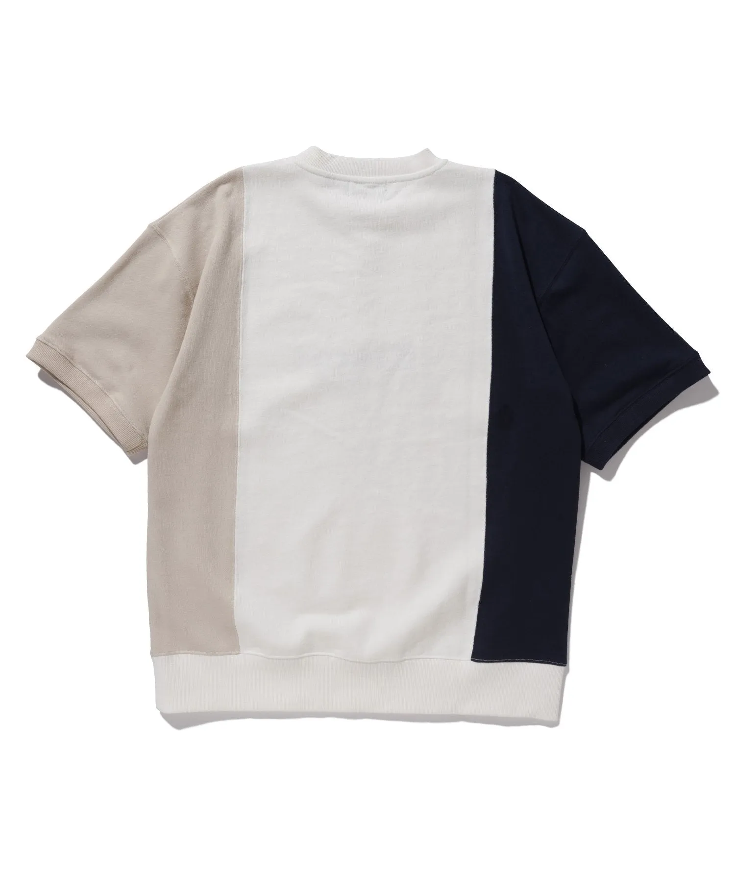 S/S COLORBLOCK HALF ZIP-UP SWEAT