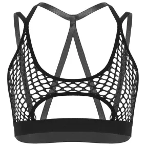 'Unborn' Fishnet Top