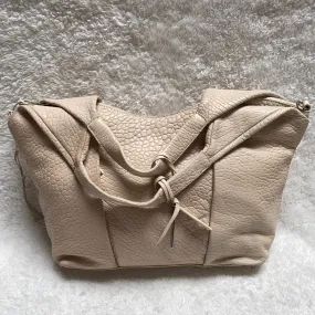 Vince Camuto Convertible Lamb Leather Pleated Tote Bag, Steph, Seashell