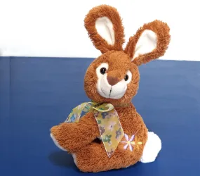 Vintage Hungarian Brown Plush Bunny Rabbit Stuffed Animal