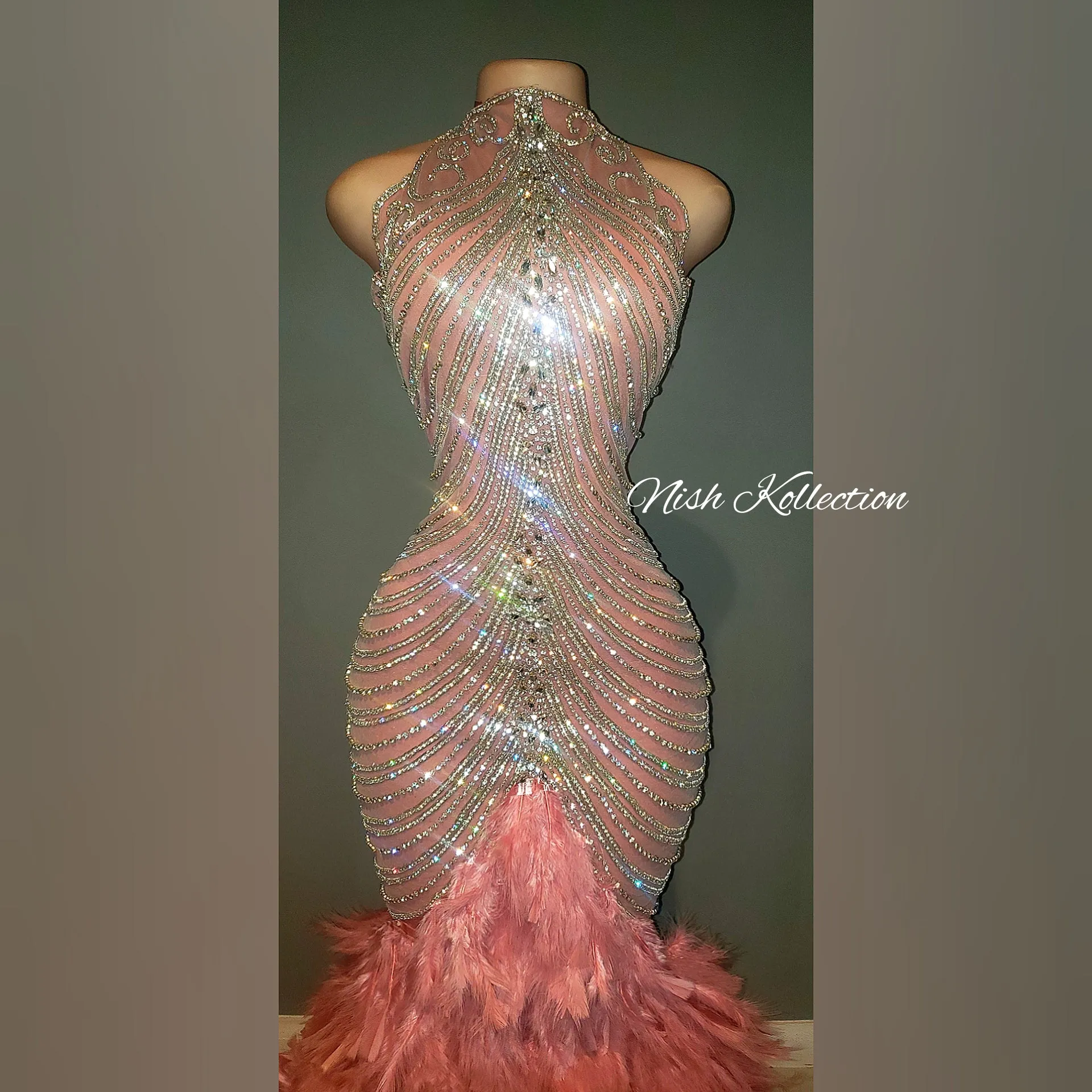 Winter Wonderland Rhinestone Gown