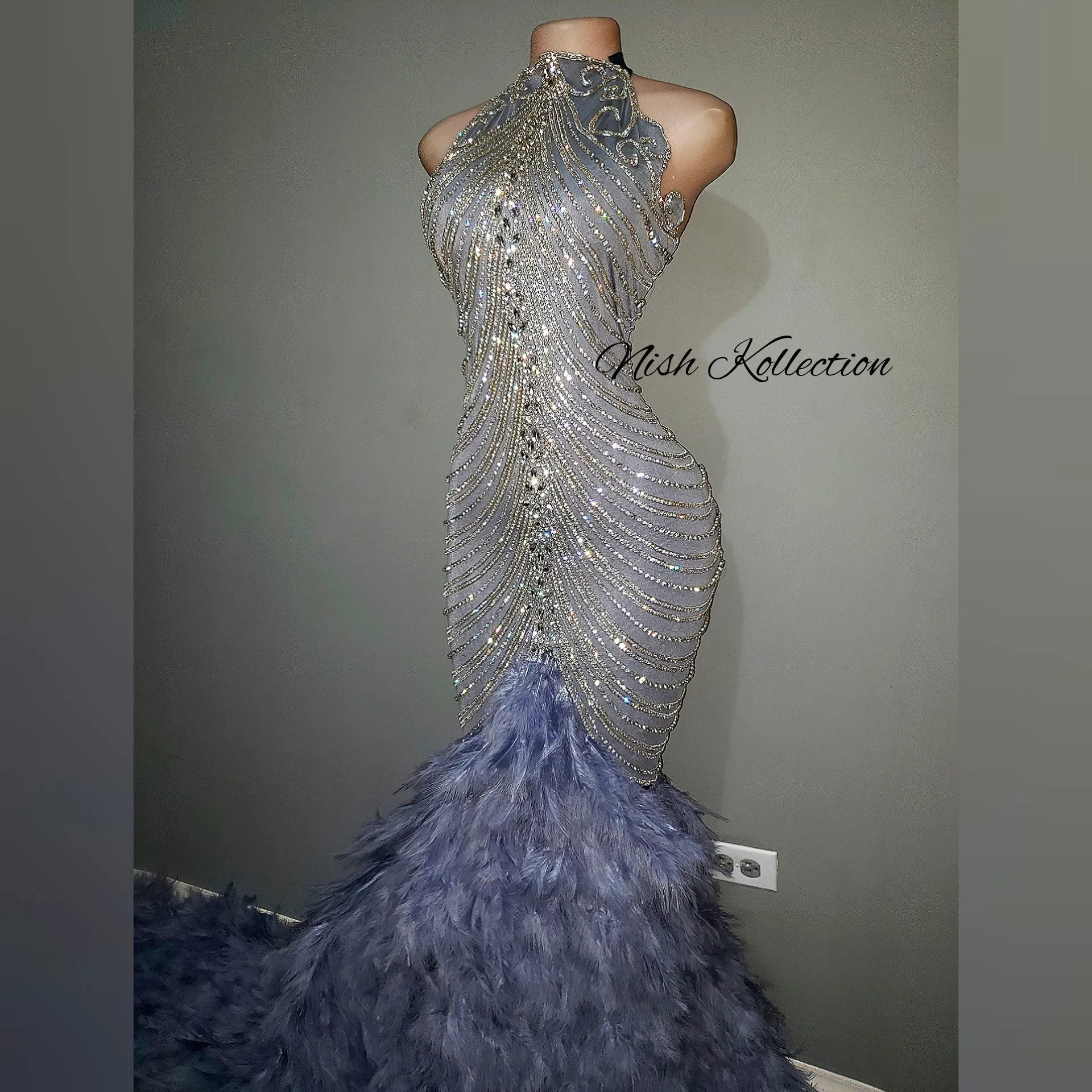 Winter Wonderland Rhinestone Gown