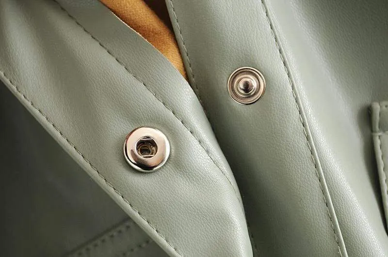 Women Motorcycle Leather Shirt
